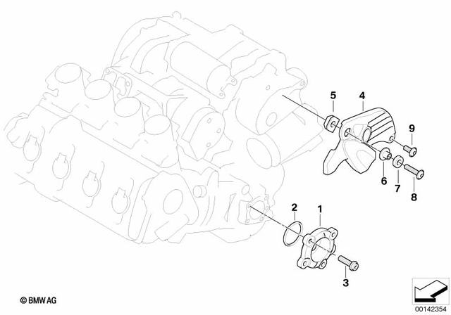 11147674573 - Engine: Cover Schwarz -  for BMW-Motorrad Image