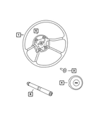 STEERING WHEEL BACK - COVER 1JM26XDVAA