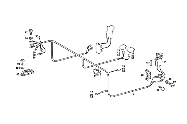 1078201917 - Electrical System: Electrical Wiring Harness for Mercedes-Benz Image image