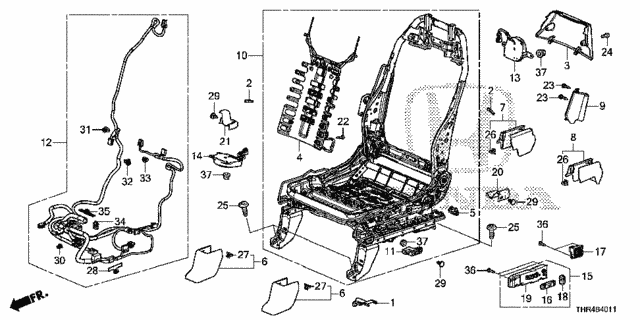 Front Seat Components (L.) (2) for 2021 Honda Odyssey #0