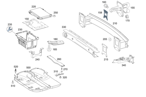 Rear End Floor for 2020 Mercedes-Benz GLE450 #0