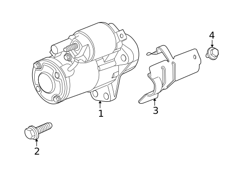 Starter for 2009 Saturn Outlook #0
