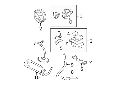 Pump & Hoses for 2004 Ford Ranger #0