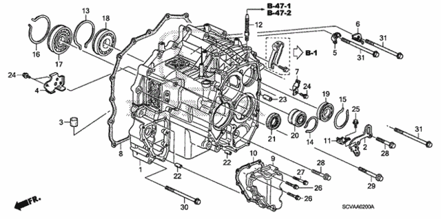 AT Transmission Case for 2007 Honda Element #0