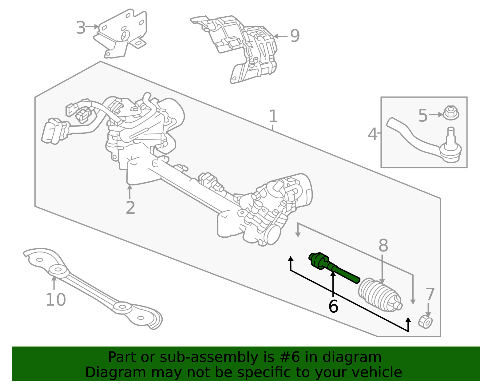 2023-2025 Nissan Z Inner Tie Rod D8521-6GP1A | Nissan of Huntington