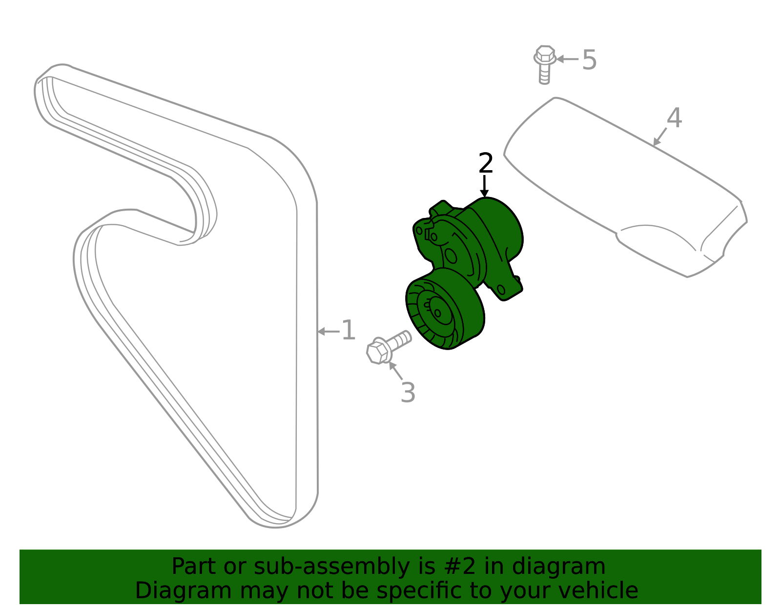 23769AA080 - Serpentine Tensioner 2016-2025 Subaru | Subaru Direct