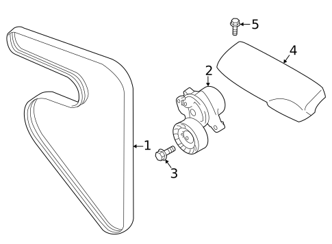 Accessory Drive Belt System Components for 2024 Subaru WRX #0