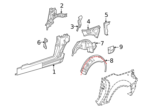 Inner Structure for 2010 Mercedes-Benz SLK55 AMG #0