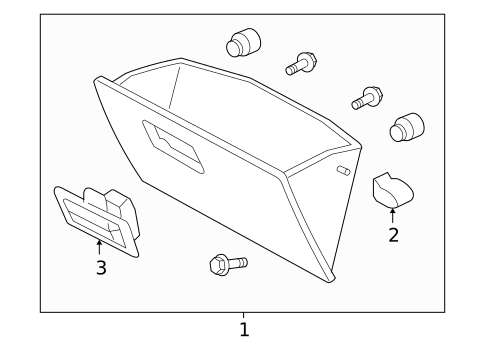 Glove Box for 2005 Ford Escape #1