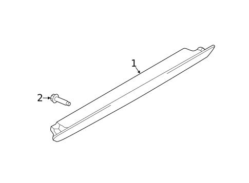 High Mounted Stop Lamp for 2016 Porsche Macan #0
