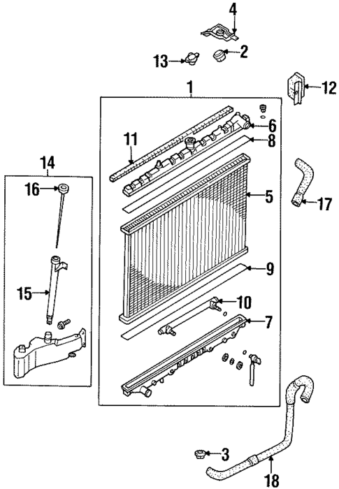Radiator & Components for 1995 Nissan 300ZX #0