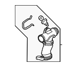 LR121447 - Cooling System: Connector Pipe for Land-Rover Image image