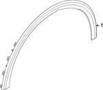 87711GG000BKL - : Wheel Opening Molding for Kia: K4 Image