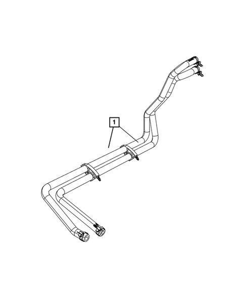 Air Conditioner and Heater Plumbing for 2009 Dodge Ram 3500 #3
