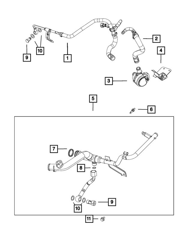 68211433AA - Cooling: Banjo Bolt for Mopar Image