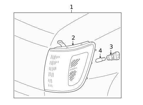 Park Lamps for 1998 Toyota 4Runner #0