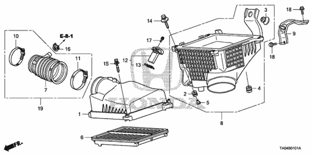 Air Cleaner (V6) for 2010 Honda Accord #0