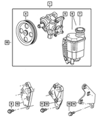 52106842AB - Steering: Power Steering With Pulley Pump Assembly for Mopar Image