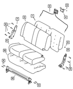 XU231J3AA - Interior Trim: Rear Seat Back for Mopar Image