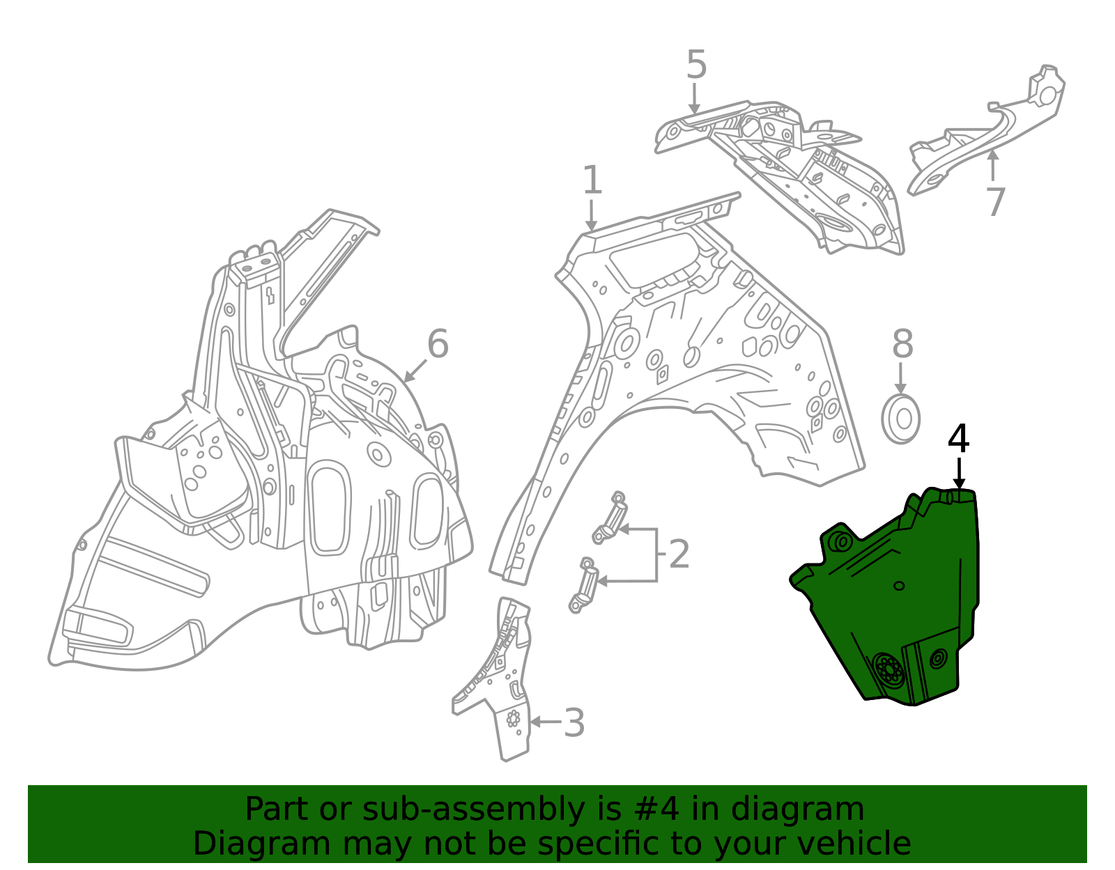 26428769 - Quarter Panel Extension 2024-2026 Honda Prologue | Honda ...