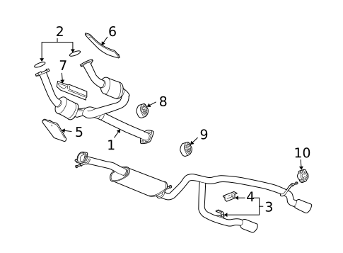 Exhaust Components for 2005 Chevrolet SSR #0
