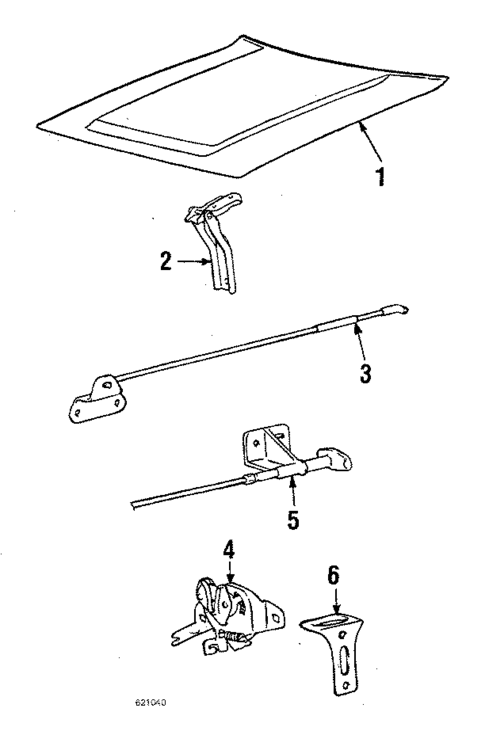 Hood & Components for 1984 Mitsubishi Cordia #0