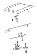 MB401034 - Body: Hood for Mitsubishi: Cordia Image