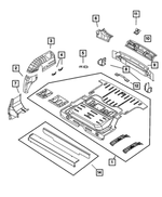 5016289AE - Body Sheet Metal Except Doors: Rear Floor Pan for Mopar Image
