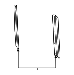 F77Z19E572CA - HVAC: Condenser Seal for Ford: Explorer, Explorer Sport, Explorer Sport Trac, Ranger Image