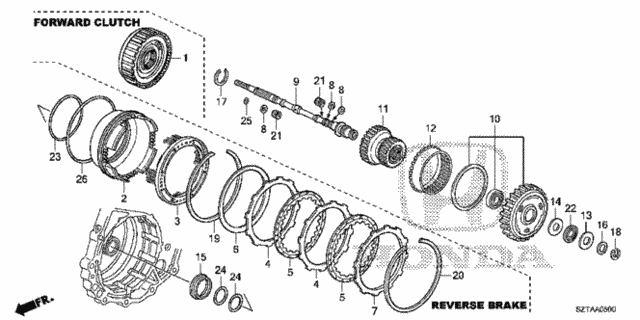 AT Input Shaft - Forward Clutch for 2016 Honda CR-Z #0