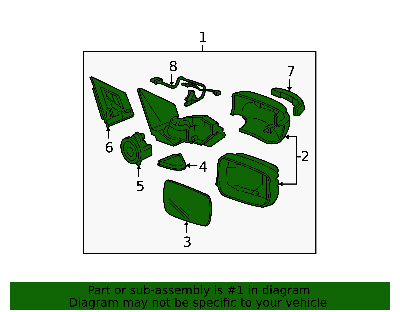 2010-2013 Acura MDX Mirror Assembly 76200-STX-A12ZC | OEM Parts Online