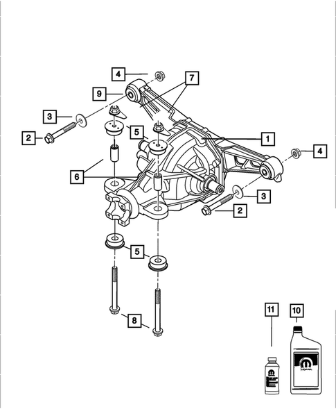 Rear Axle Assembly for 2009 Dodge Viper #0