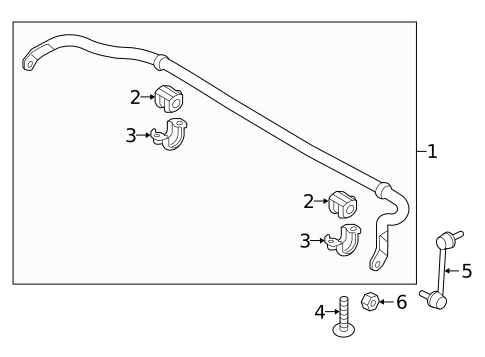 Stabilizer Bar & Components for 2015 Kia K900 #0