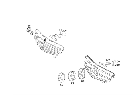 Radiator Grille for 2013 Mercedes-Benz C 250 #0