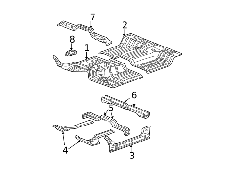 Floor - Cab for 2004 Dodge Ram 3500 #1