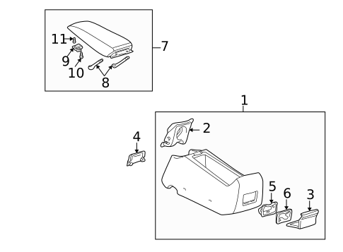 Center Console for 2002 Toyota Prius #0