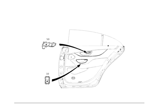 Switch Rear Door Lining for 2021 Mercedes-Benz CLS53 AMG #0