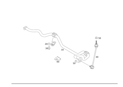 Torsion Bar, Front for 2003 Mercedes-Benz S600 #0