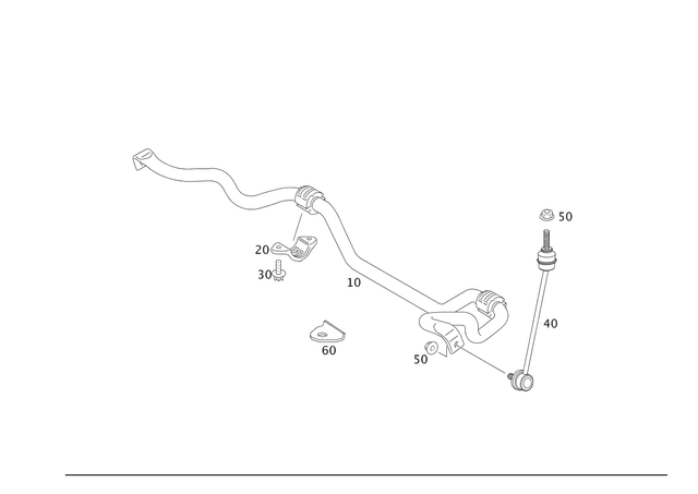2213231365 - Springs, Suspension and Hydraulics: Torsion Bar for Mercedes-Benz Image image