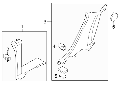 Interior Trim - Quarter Panels for 2010 Audi A3 Quattro #0
