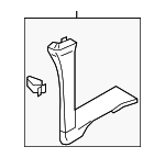 8P4867288DYNC - Body: Pillar Trim for Audi: A3, A3 Quattro Image