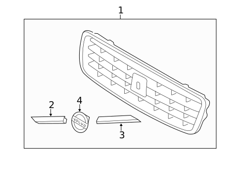 Grille & Components for 2013 Volvo S80 #0