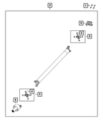 5146672AC - Rear Axle; American Axle 292 MM Single Rear Wheel; Differential and Drive Line: Drive Shaft for Mopar Image