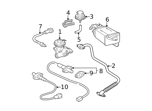 Emission Components for 2002 Toyota Tacoma #0