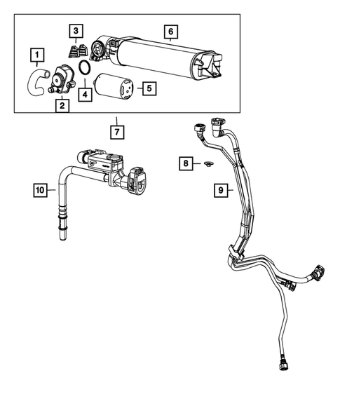 Vacuum Canister/Leak Detection Pump for 2012 Dodge Charger #0