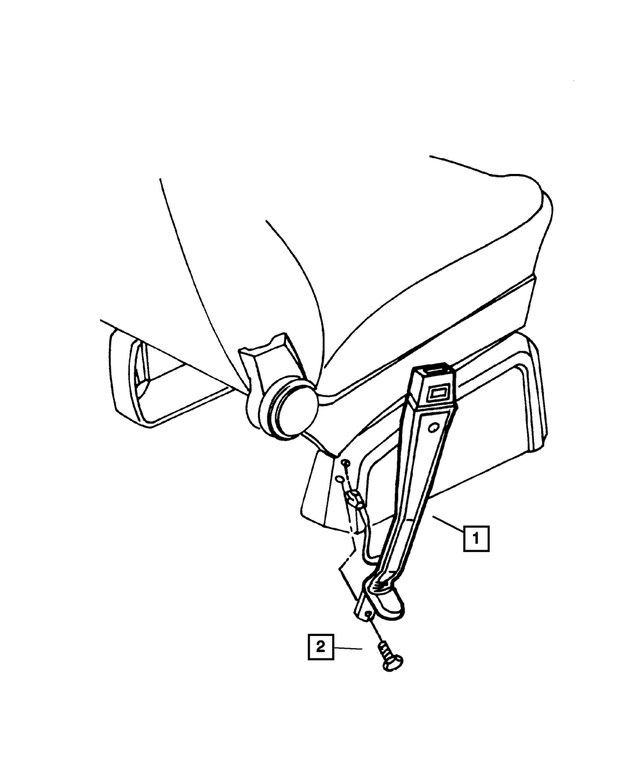 « RL001D5AC – Interior Trim : Siège Arrière Quadruple, Intérieur Ceinture De Securite pour Mopar Image »