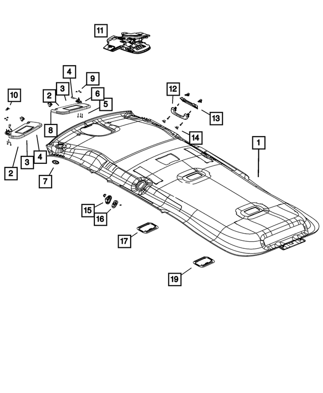 1XZ40DX9AB - Interior Trim: Headliner for Mopar Image image