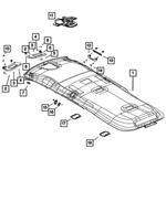 1XZ50DX9AD - Interior Trim: Headliner for Mopar Image