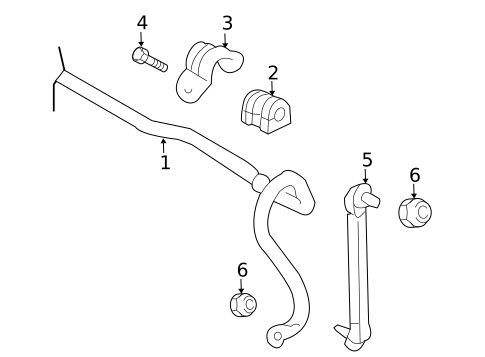 Stabilizer Bar & Components for 2014 Nissan Cube #0