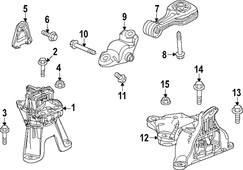 Engine & Trans Mounting for 2025 Honda Civic #0